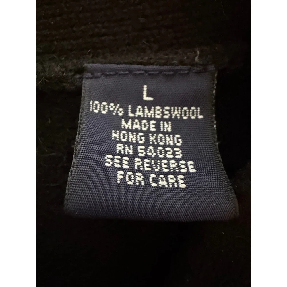 GAP Mens 100% Lambswool Sweater Vest Black